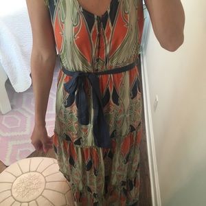 Silk Kaleidoscope Maxi Dress